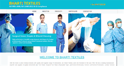Desktop Screenshot of bhartitextiles.com