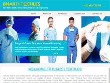 Tablet Screenshot of bhartitextiles.com